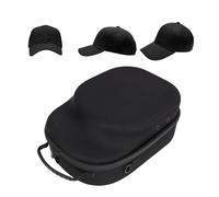 Annadue Case di Hat Hat, Eva Travel Storage per 6 Tappi da Baseball con Spalla Regolabile, a Prova di Polvere a Prova di Polvere, Organizzatore di Cappelli Neri Portatile