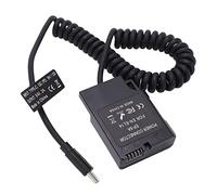 Annadue Cavo a Molla Tipo C Accoppiatore DC EN-EL14 Batteria Fittizia Decodifica Completa per D5600 D5500 D5300 D5200 D5100 D3300 D3400