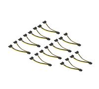 Annadue Cavo di Prolunga di Alimentazione a 15 Pin, PCI-e Dual da 15 Pin a Scheda Grafica a 8 Pin Cavo di Prolunga di Alimentazione per Scheda Video PCI-Express per Desktop Laptop