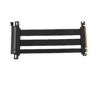 Annadue Cavo Riser PCIe 4.0, Cavo di Estensione per Scheda Grafica GPU PCI-E 4.0 X16, Adattatore Flessibile per Porta di Estensione della Scheda di Estensione PCIe 4.0 X16 a 180°, Nero