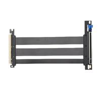Annadue Cavo Riser PCIe 5.0 X16, Cavo di Estensione PCI-E 16X da 128 GB/s per RTX4090900XTX con Adattatore Maschio da 180 Gradi a Femmina da 90 Gradi per Server di Gioco AI e (40 cm)