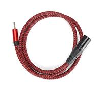 Annadue Cavo XLR Maschio a 3,5 Mm, Suono Ad Alta fedeltà, Prestazioni da Studio, Struttura Flessibile, con Jack TRS, per Connessione Microfono (JD6040-3 metri)