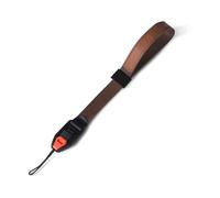 Annadue Cinghia del Polso della Fotocamera, Cinturino di Sicurezza a Rilascio Rapido Magnetico Regolabile con Vera Pelle, Cuscinetto di Carico da 90 Kg, Regolazione una Mano (BROWN)