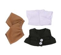 Annadue Completo da Bambola Stile Tascabile da 17 Cm, Gilet Classico, Maglietta, Pantaloni, Set per attività di Abbinamento di Vestiti per Giovani