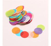 Annadue Confetti, Coriandoli Colorati, Belli per Fai -da -te Accessoires Wedding (Colore circolare)