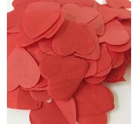 Annadue Confetti, Coriandoli Colorati, Belli per Fai -da -te Accessoires Wedding (Peach Heart Red)