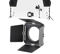 Annadue Confoglio di Luci a Quattro Foglie per le Luci Video Ulanzi, per Bowens Mini Mount, Conflaffle Luce Flash in Lega di Alluminio, Controllo della Luce Regolabile