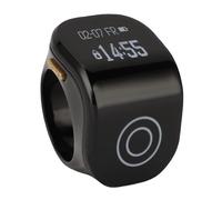Annadue Contra Anello di Tasbih Intelligente, Contatore Elettronico Digitale con Tecnologia Intelligente e Display LCD per la Preghiera Islamica Musulmana, il Lavoro, lo Sport (BLACK)