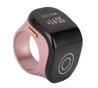 Annadue Contra Anello di Tasbih Intelligente, Contatore Elettronico Digitale con Tecnologia Intelligente e Display LCD per la Preghiera Islamica Musulmana, il Lavoro, lo Sport (Oro rosa)
