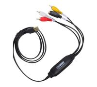 Annadue Convertitore da VHS a Digitale AV to USB Card 1080P NTSC PAL Plug and Play con S-Video Video Support for Mac OBS