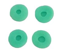 Annadue Copriauricolari di Ricambio in Schiuma in Spugna, Cuscinetti Morbidi e Confortevoli per Auricolari per Cuffie MP3 MP4, Cuscinetti in Schiuma da 15 Mm (GREEN)
