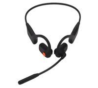 Annadue Cuffie a Conduzione Ossea, Cuffie Auricolari Aperte Impermeabili IPX6, Wireless Bluetooth 5.3 con Cancellazione del Rumore AI con Microfono, Tasto Mute per la Corsa Sportiva (BLACK)