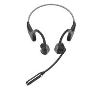 Annadue Cuffie Bone Conduction Bluetooth 5.2 Open Ear Headphones, 6 Ore, | Microfono con Cancellazione del Rumore, Auricolari Wireless Ultraleggeri, Connessione Stabile, Ideali per Lavoro e guida.
