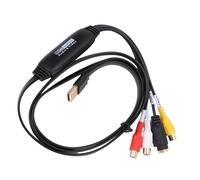 Annadue CVBS/S Video a USB Video Converter Adapter Plug and Play a USB Video Capture Card, NTSC/PAL, PC e Laptop Compatibile