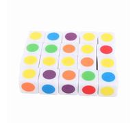 Annadue Dadi a Punti Colorati da 20 Pezzi, Dadi Didattici Ad Angolo Retto a 6 Colori, da Gioco a 6 Facce per l'aula di Matematica per l'insegnamento Digitale