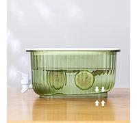 Annadue Dispenser per Bevande Trasparente di Grande capacità Bollitore Freddo per Uso Alimentare per la di Casa Secchio per Bevande D'acqua Resistente Alla Temperatura Facile da Posizionare 1 (GREEN)