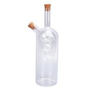 Annadue Dispenser per Olio e Aceto in Vetro 2 in 1, Contenitore per Ampolla con Beccuccio Doppio per Insalata da (Stile 3)