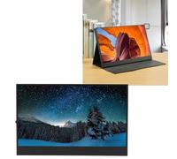 Annadue Display Portatile HDR da 13,3, Doppi Altoparlanti, USB C, Secondo Schermo IPS Full HD 1080P per PC RPi, Anti Luce Blu, Angolo di Visione di 178°, Montabile a Parete