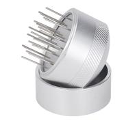 Annadue Distributore di Aghi per caffè con Base, Agitatore Manuale in Acciaio Inossidabile Resistente Alla Ruggine, Strumento per Mescolare il caffè per la Casa (58MM)