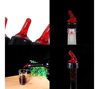 Annadue Dosatore per Bevande, Vino Rosso, Liquore, Dosatore da 50 Ml, Versatore per Bottiglie di Plastica Standard, Rapido e Accurato, Succhi, Oli, Sciroppi, Casa, Bar, Pub, Club (rosso)