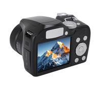 Annadue DSLR Camera, Registratore per Videocamera Digitale retrò 4K 60MP con Schermo LCD e Flash LED, Zoom Ottico 12x, Zoom Digitale 6x, per Scenario di Ritratti di Viaggio Fotografia (BLACK)