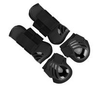 Annadue Elastic Horse Boots con Guscio in PU Ispessito, 2 Paia per | Protezioni per le zampe anteriori e posteriori, supporto per tendini e nocche, per allenamento e salto