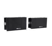 Annadue Estensore Ethernet KVM, 4K 30Hz 120M, USB 2.0, Tecnologia POC, Compatibile con Tastiera Mouse SB, Uscita Loop Video in Tempo Reale, Staffa di Montaggio Installazione a Parete