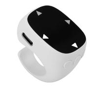 Annadue Fingertip Remote Control, Anello di Scorrimento con 5.3 per Tablet di Telefono, Connessione 10m a Lunga Distanza, Compatibile con App IOS (WHITE)