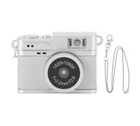 Annadue Fotocamera Digitale, Fotocamera Vintage FHD 1080p per Bambini, Schermata a Colori da 0,96 Pollici 2 MP, Luce di Riempimento a LED da 128 GB, Compatta Portatile per il Viaggio (WHITE)