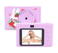 Annadue Fotocamera Digitale, Lente Doppia da 48 MP, Schermata da 2,4 Pollici 1080p HD Video Mp3 Camera per Bambini con Filtri Integrati, per Regali per Ragazze per Ragazzi (PURPLE)