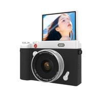 Annadue Fotocamera Digitale Portatile, 68MP 1080P HD Zoom 16X Messa a Fuoco Automatica Schermo Flip da 2,4 Pollici Uscita Foto OTG Videocamera Portatile con Batteria da 850mAh per (BLACK)