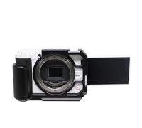 Annadue Gabbia per Fotocamera R50 V, Piastra QR Integrata per Arca, Foro Filettato da 1/4"-20, Fori da 3/8"-16 per, Slitta Fredda, Ripresa Verticale, Nero