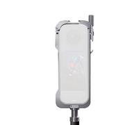 Annadue Gabbia Protettiva per Fotocamera, Lega di Alluminio, Doppi Supporti per Slitta Calda e 1/4 20 Fili, con Copriobiettivo in Silicone e Cotone Antivento, per X5