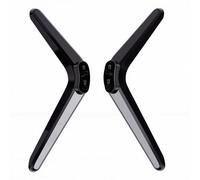 Annadue Gambe per Supporto TV, 2 Pezzi di Ricambio per Piedini TV in Plastica Moderna e Minimalista, Staffe di Montaggio per Televisori da 40 a 43 Pollici (BLACK)