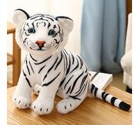 Annadue Giocattolo di Peluche Realistico tigre: Dimensione Migliore per Ornamenti, Decorazione Ideale per la Scrivania, Ottimo Cartone Animato per Bambini e Amici, Adatto per Camera/camera da letto;