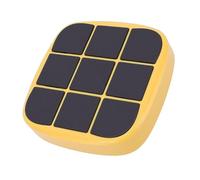 Annadue Gioco Elettronico Tic Tac Toe, Console di Gioco Puzzle Elettronico Portatile 4 in 1 con 5 Divertenti Giochi di Memoria Cerebrale per la Crescita Educativa e della Memoria, per 7 (YELLOW)