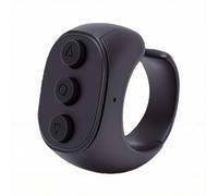 Annadue Girapagina Compatto e Sensibile Al, Anello Girapagina con Telecomando Bluetooth Ricaricabile, Adatto per Lettore con Design Ergonomico, Ideale per la Lettura a Mani Libere, Wireless (BLACK)