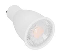 Annadue GU10 15W 1650lm LED Faretti per Ufficio Domestico (WHITE) | Lampadina a risparmio energetico, 80% di potenza in meno, angolo del fascio di 38 gradi, guscio in plastica e alluminio,
