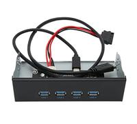 Annadue Hub USB 3.2 per Pannello Frontale, 5,25 Pollici Hub USB per Pannello Frontale a 4 Porte con 4 USB3.2 GEN2, Pannello Frontale per unità Ottica da 10 Gbps per 7/8/10/2003