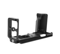 Annadue Impugnatura con Piastra a L a Sgancio Rapido, Staffa Verticale in Lega di Alluminio per Fotocamera PEN F, con Fori per Viti da 1/4 di Pollice a Doppia Direzione per il Fis (BLACK)