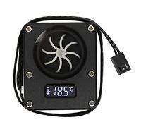 Annadue Indicatore del Flussometro dell'Acqua Misuratore di Portata del Computer per Il Raffreddamento dell'Acqua del PC con velocità Girevole G1/4 Filettatura G1/4(Nero)