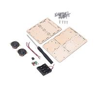 Annadue Kit Altoparlante Bluetooth Fai Da Te, Wood Stereo Model, for Uso | Progetto educativo STEM con legno non tossico, per bambini dai 7 ai 14 anni