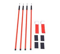 Annadue Kit Asta Barriera Antipolvere 10 Ft con Telo e 2 Cerniere | Pali in acciaio inossidabile, chiusura a molla per soffitto, set telaio di contenimento, foglio in polietilene trasparente,