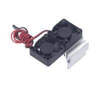 Annadue Kit Dissipatore di Calore con Ventola di Raffreddamento RC per | Doppie ventole ad alta velocità, dissipatore di calore in lega di alluminio, raffreddamento del motore ESC, utilizzo in