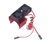 Annadue Kit Dissipatore di Calore con Ventola di Raffreddamento RC per | Doppie ventole ad alta velocità, dissipatore di calore in lega di alluminio, raffreddamento del motore ESC, utilizzo in