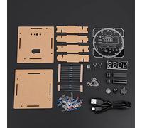 Annadue Kit LED Digitale Fai Da Te, Controllo Luce, Rotazione, Display | Kit di elettronica fai-da-te, progetto di apprendimento per hobbisti, display LED della temperatura \'ora, luminosità