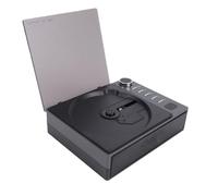 Annadue Lettore CD Bluetooth con Radio FM per la Casa con Telecomando, Ricevitore Trasmettitore Bluetooth, 2600 MAh, Lettore CD Desktop.(2,5 W, USB/AUX) (BLACK)