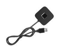 Annadue Lettore di Impronte Digitali USB per 10/11, Scanner di Impronte Digitali Biometrico con Crittografia ID Plug-and-play Hello con Cavo di Prolunga da 5 Piedi - Funzionamento (BLACK)