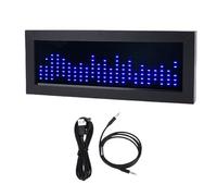 Annadue Luce del Ritmo dello Spettro Musicale, Processore ARM a 32 Bit con Visualizzazione in Tempo Reale per Audiofili, Rilevamento della Frequenza Regolabile a 10 Livelli, Pickup (BLUE)