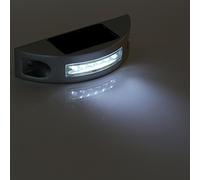 Annadue Luci da Percorso per Esterni a LED Solari in Fusione di Alluminio, Lampade Stradali Impermeabili per Vialetto, Illuminazione Paesaggistica a 6 LED per Giardino (lampo bianco)